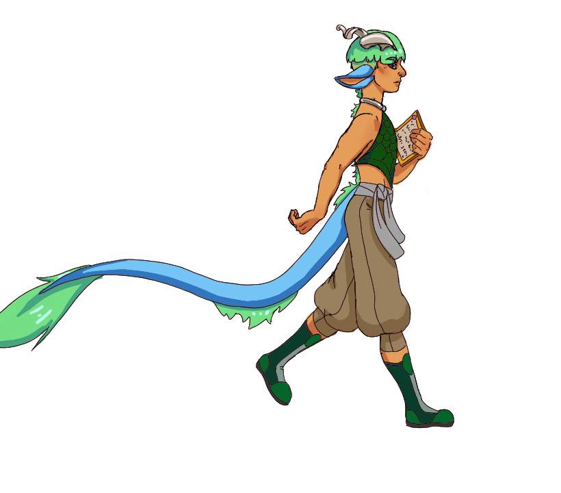 Nalitoir - 2D Character walk cycle